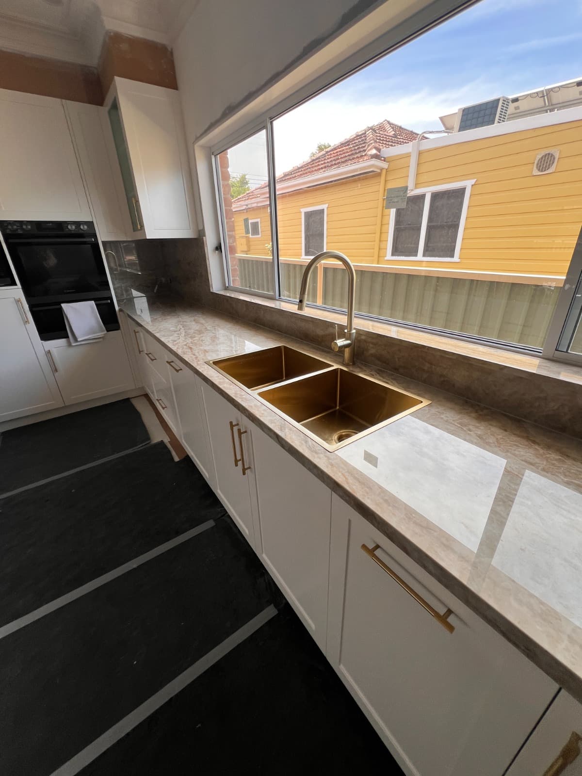 Kitchen sink and tap plumbing work